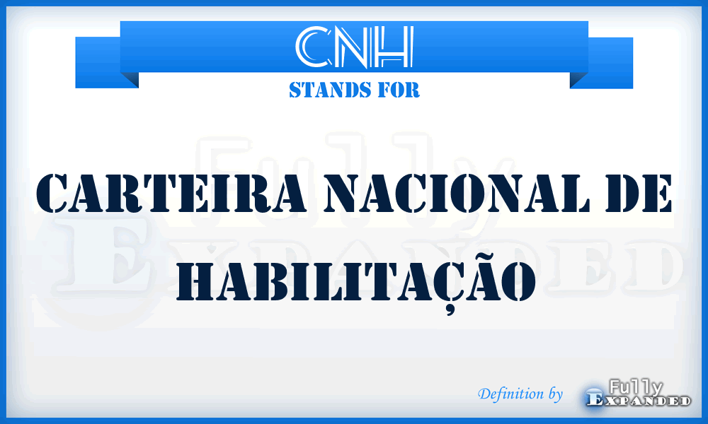 CNH - Carteira Nacional de Habilitação