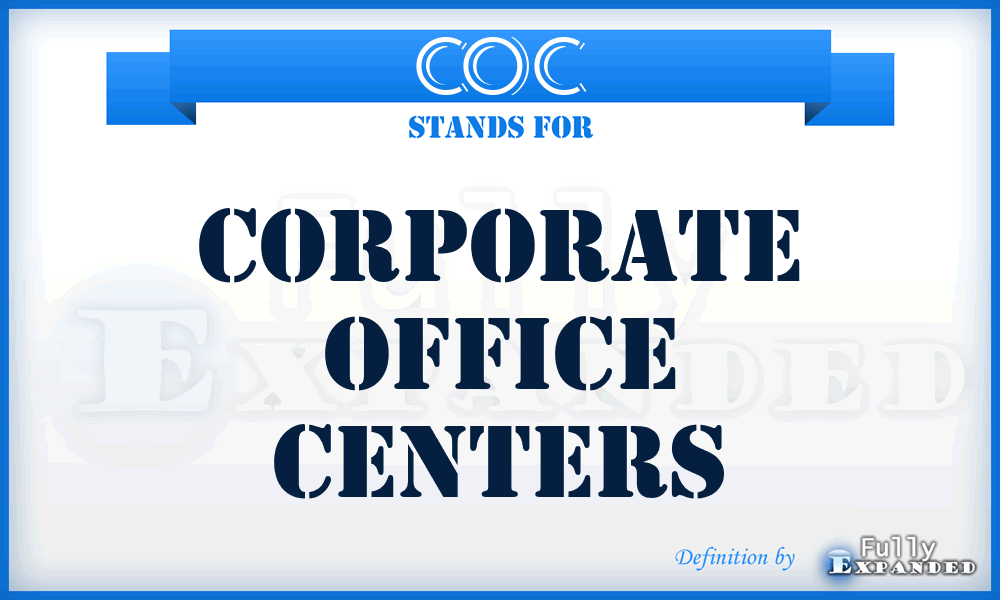 COC - Corporate Office Centers