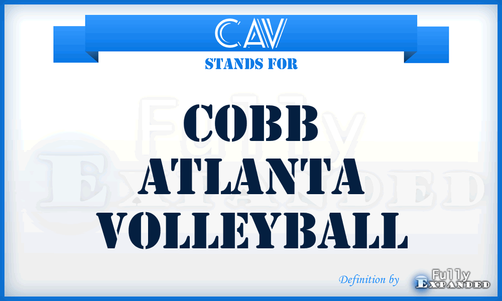 CAV - Cobb Atlanta Volleyball