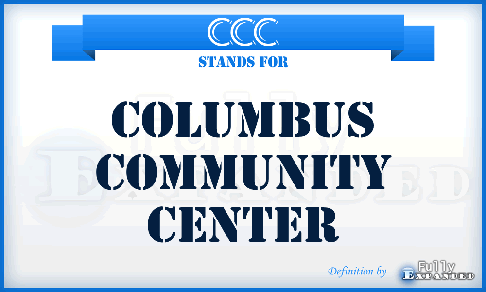 CCC - Columbus Community Center