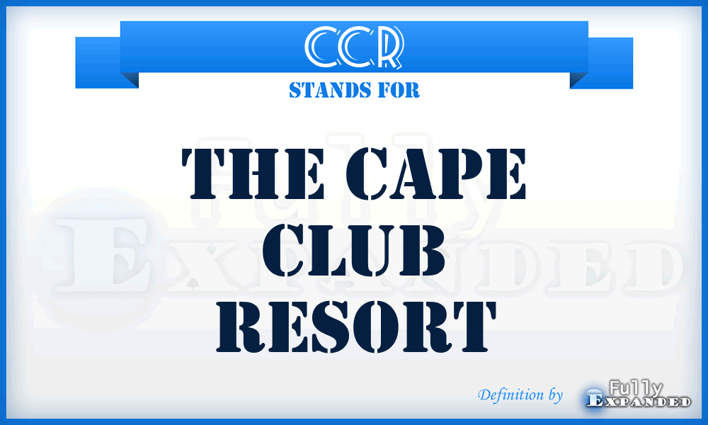 CCR - The Cape Club Resort