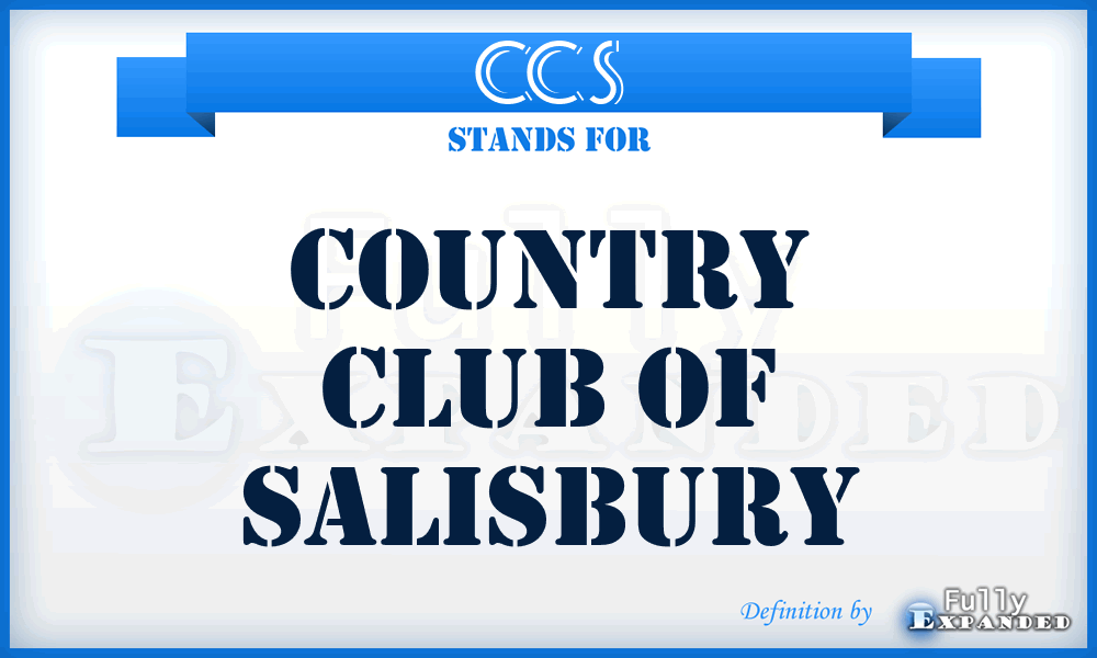 CCS - Country Club of Salisbury