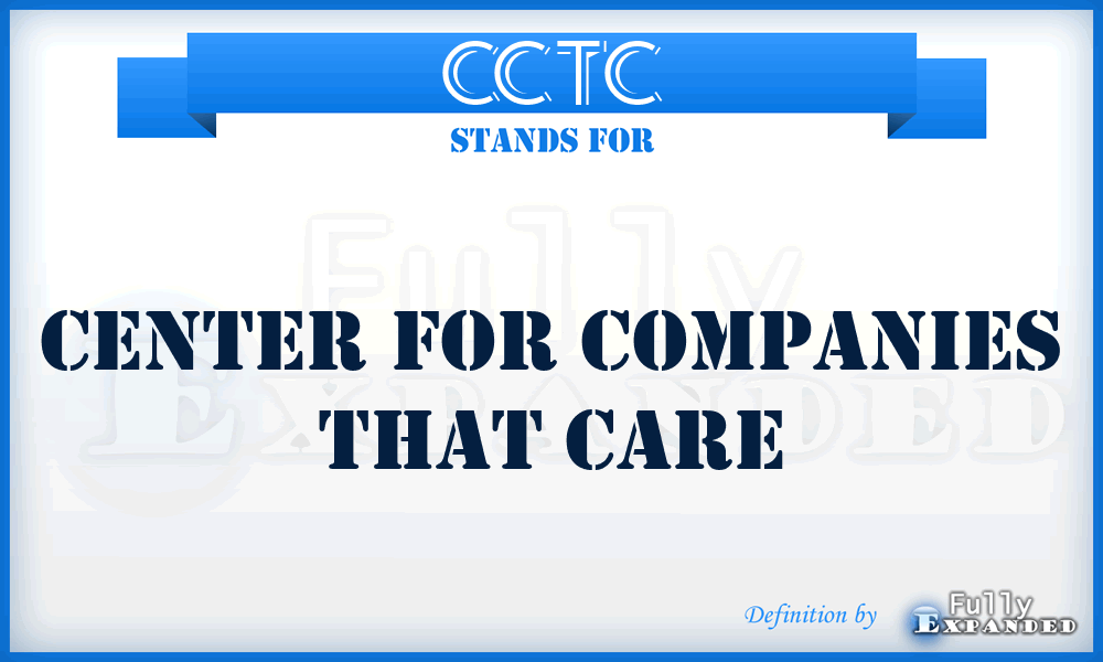 CCTC - Center for Companies That Care