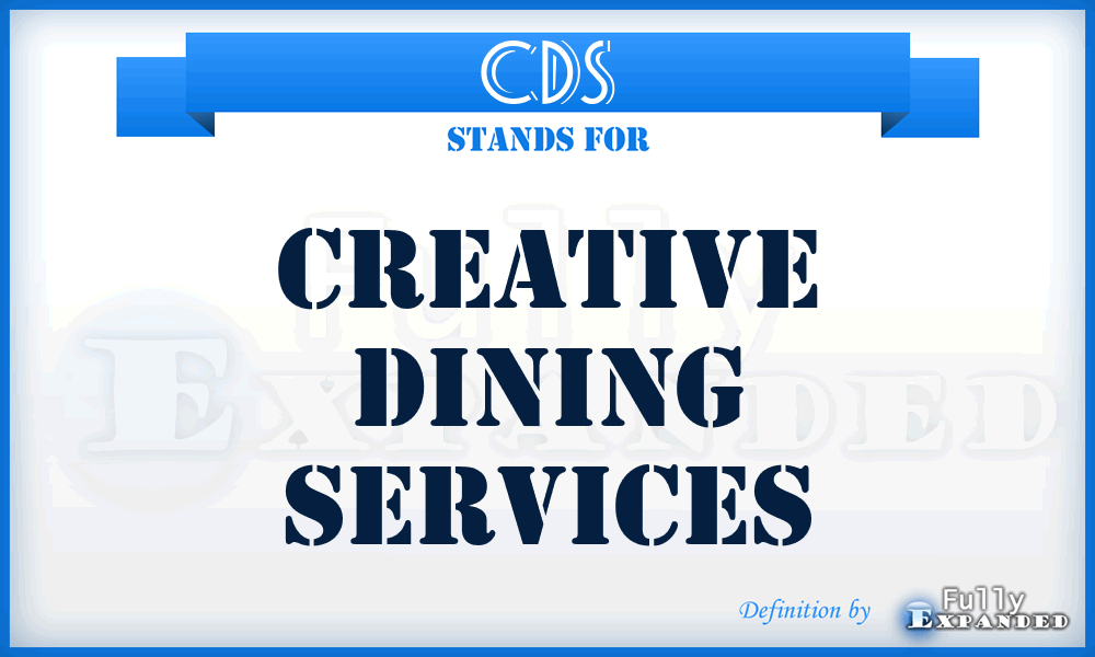 CDS - Creative Dining Services