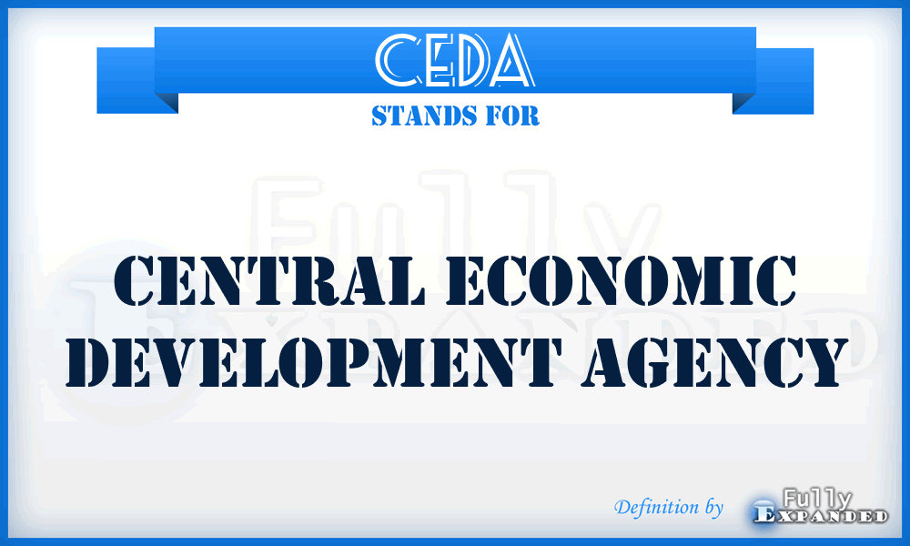 CEDA - Central Economic Development Agency