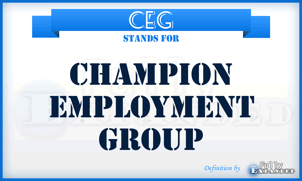 CEG - Champion Employment Group