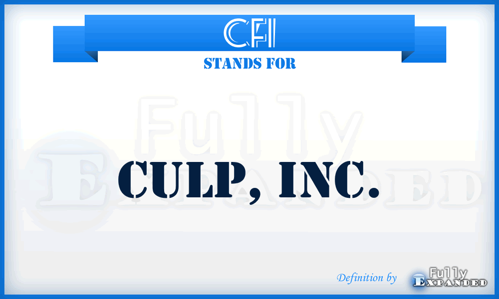 CFI - Culp, Inc.