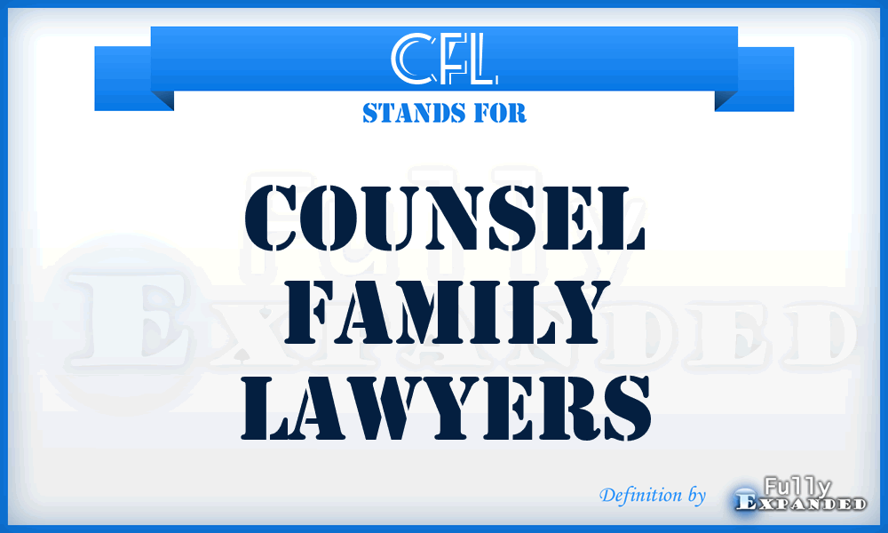 CFL - Counsel Family Lawyers