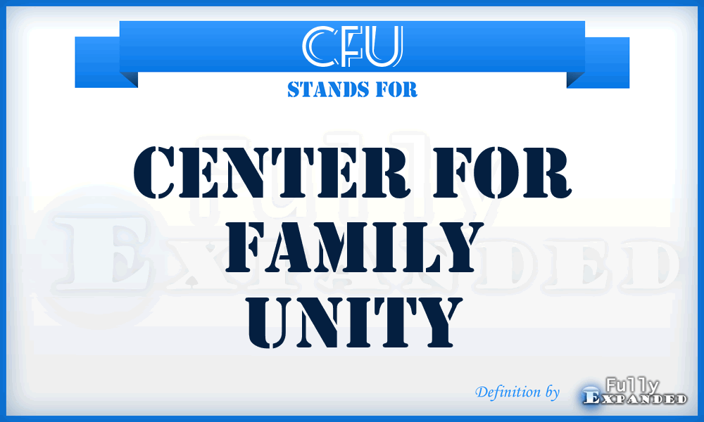 CFU - Center for Family Unity