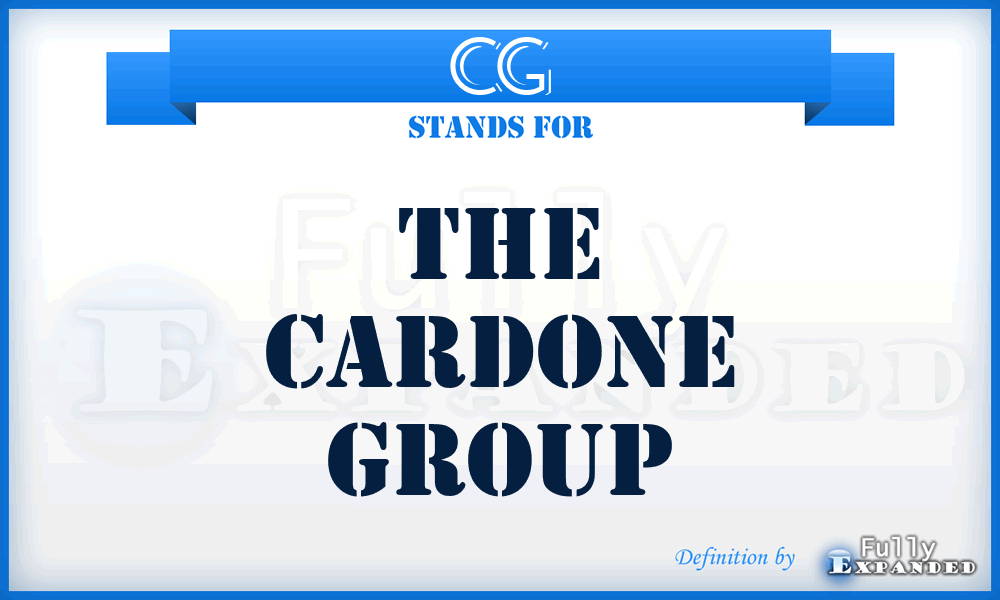 CG - The Cardone Group