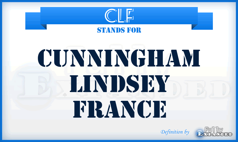 CLF - Cunningham Lindsey France