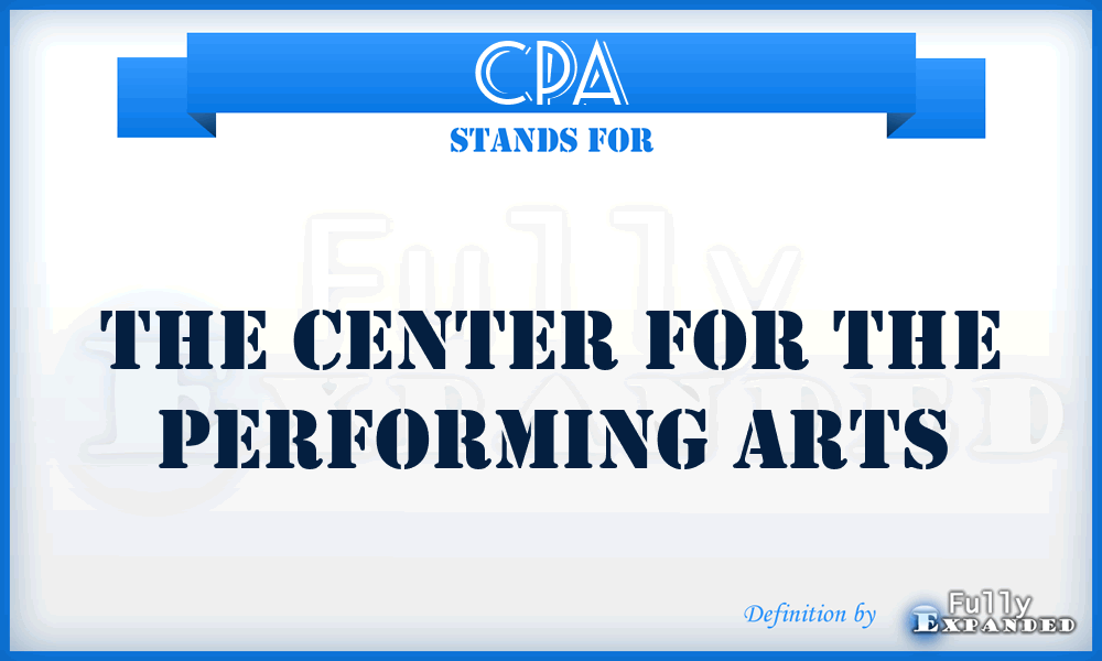 CPA - The Center for the Performing Arts