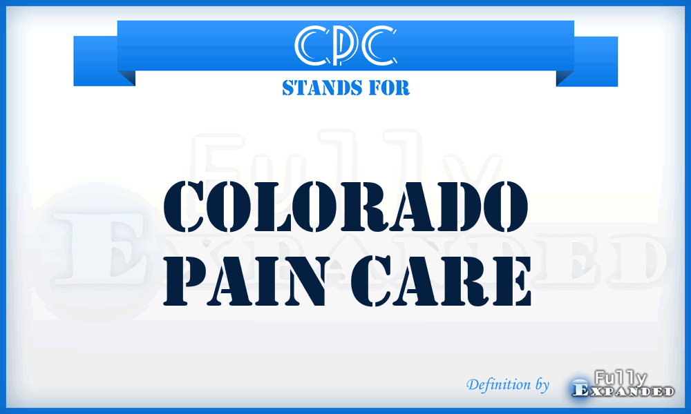 CPC - Colorado Pain Care