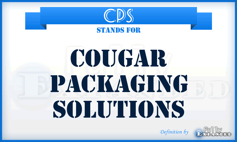 CPS - Cougar Packaging Solutions