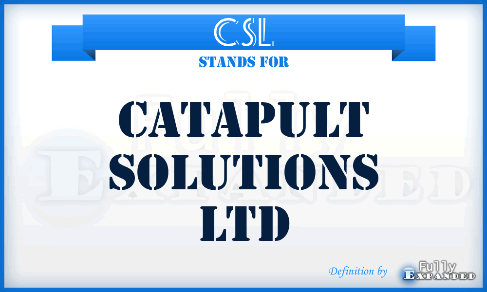 CSL - Catapult Solutions Ltd