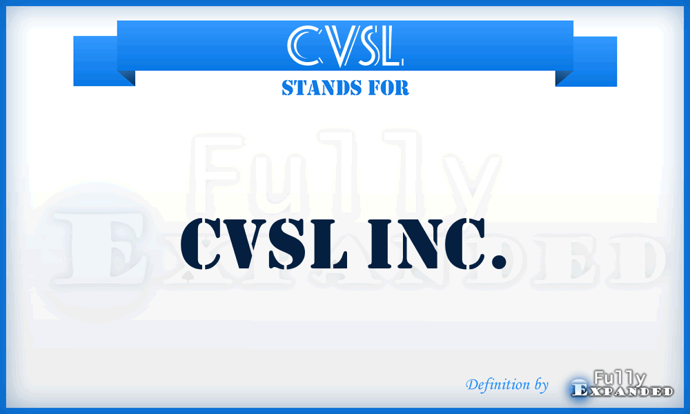 CVSL - CVSL Inc.