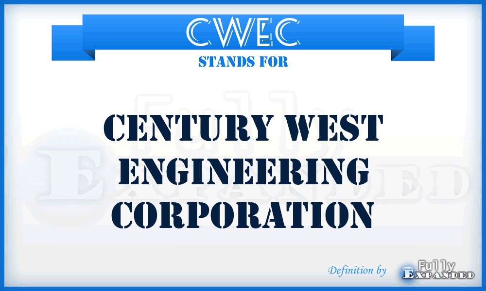 CWEC - Century West Engineering Corporation