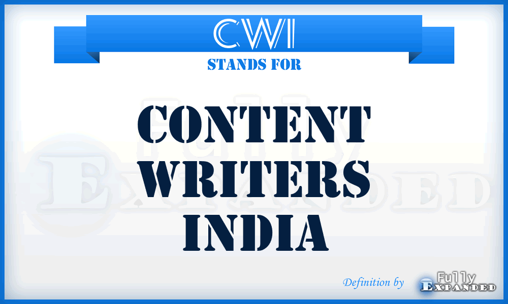 CWI - Content Writers India