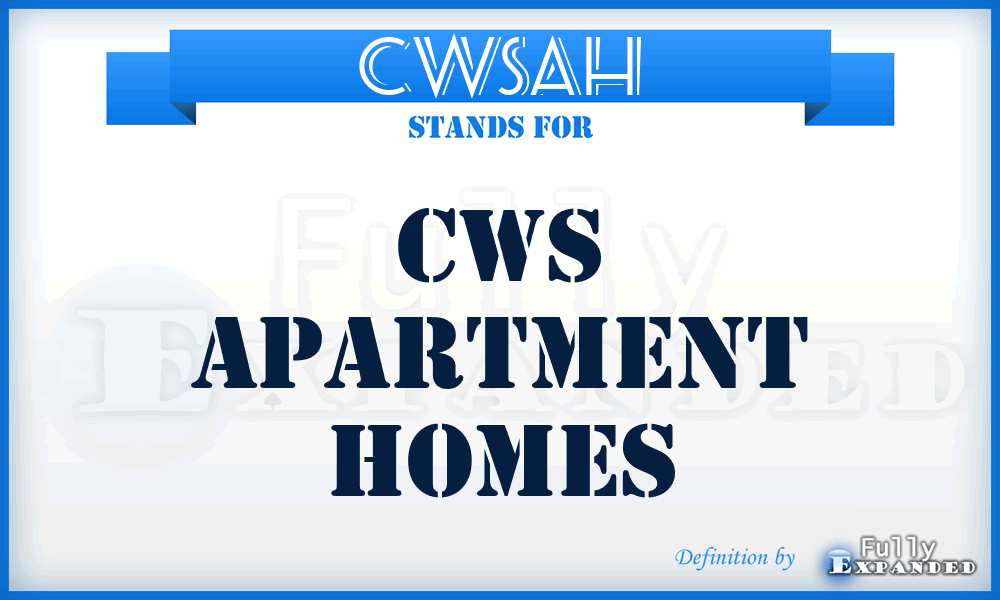 CWSAH - CWS Apartment Homes