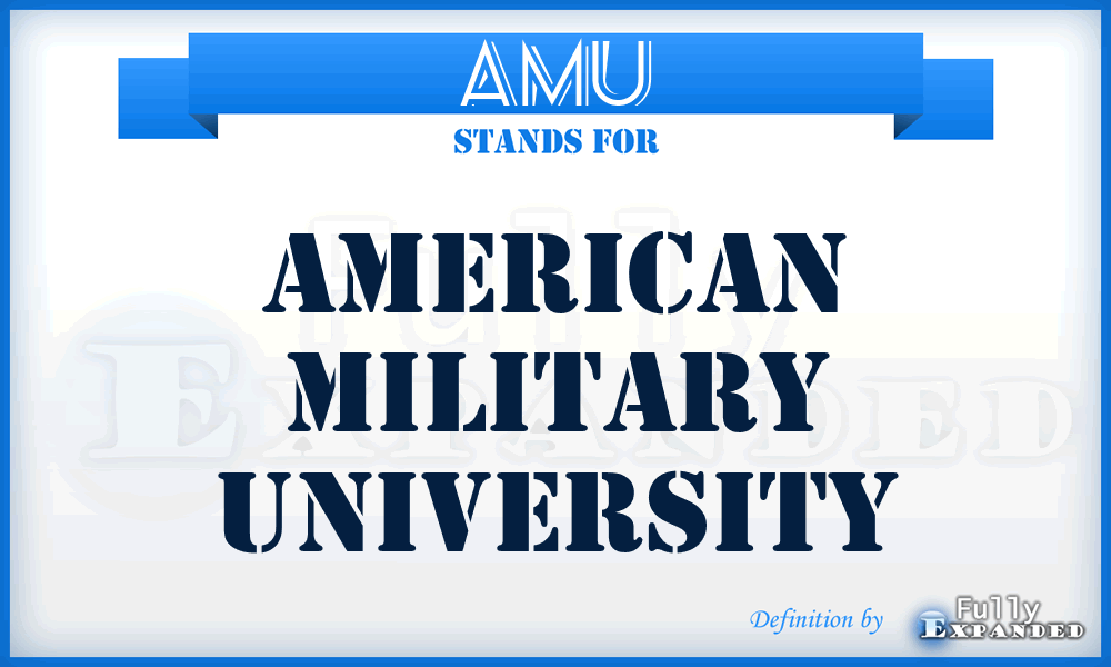 AMU - American Military University