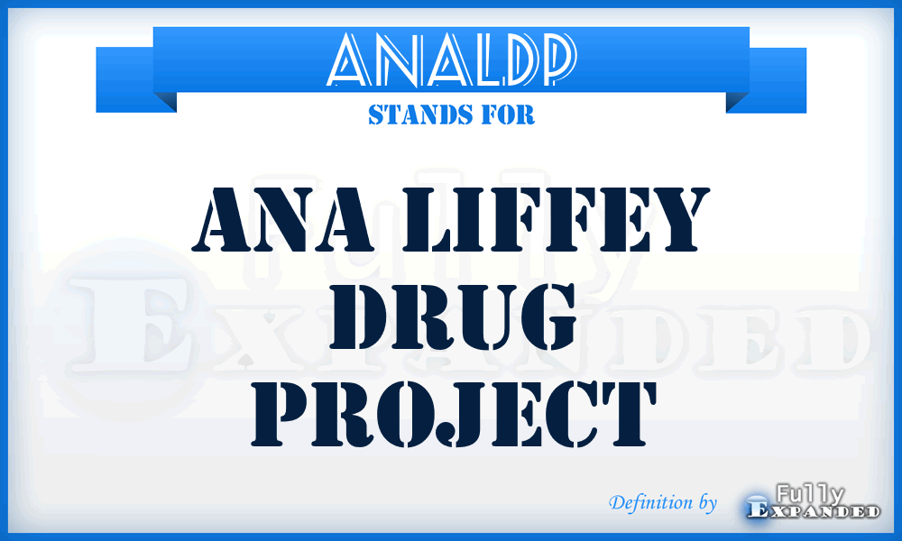 ANALDP - ANA Liffey Drug Project