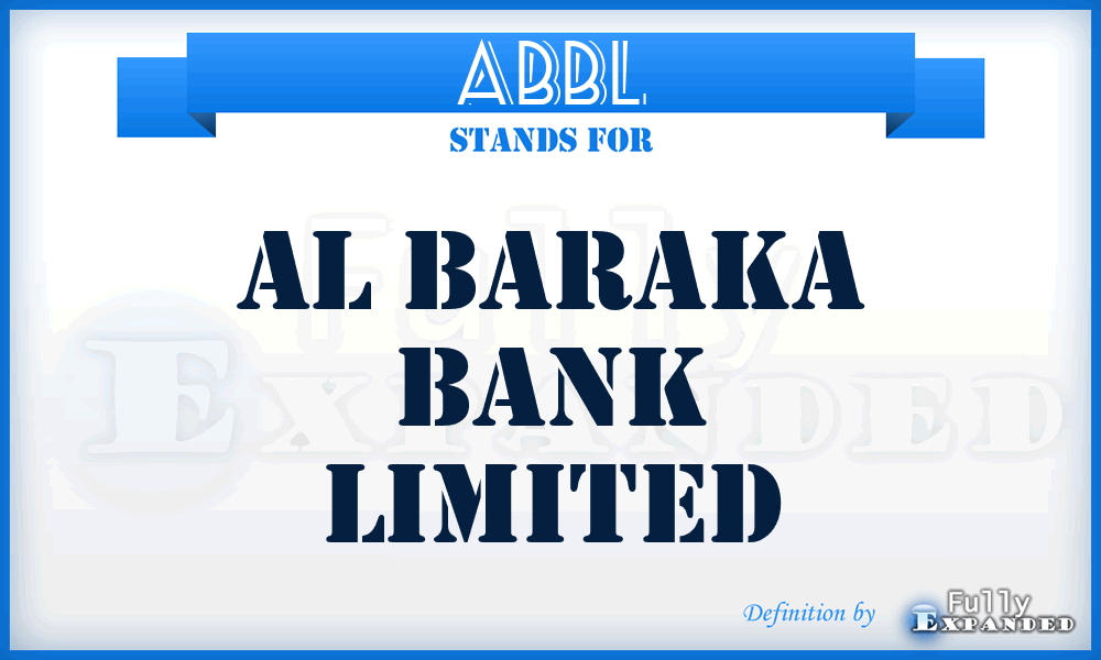 ABBL - Al Baraka Bank Limited
