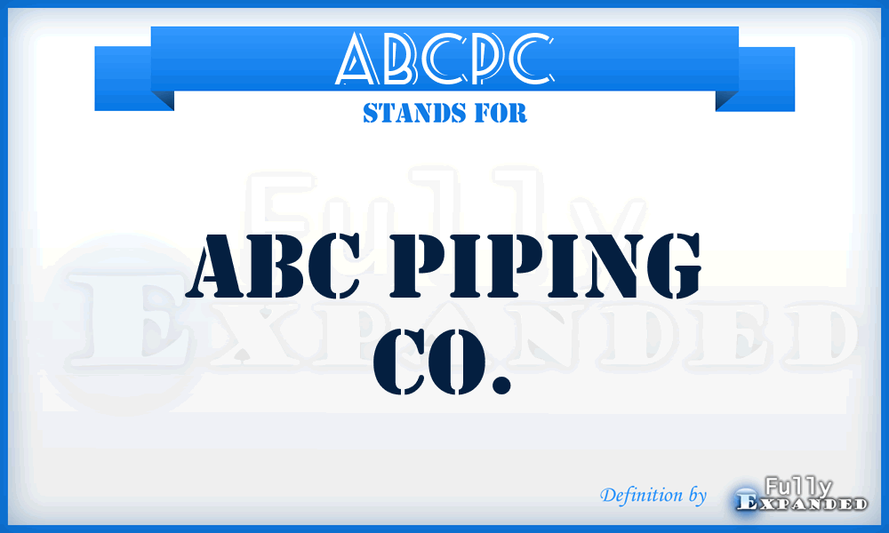 ABCPC - ABC Piping Co.