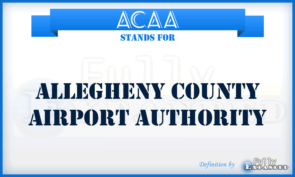 ACAA - Allegheny County Airport Authority