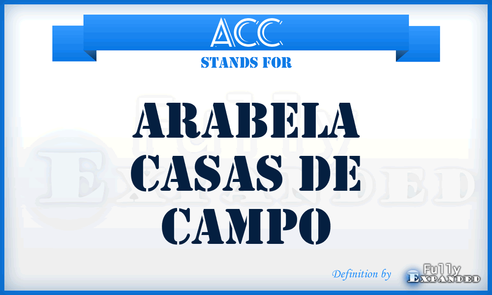 ACC - Arabela Casas de Campo