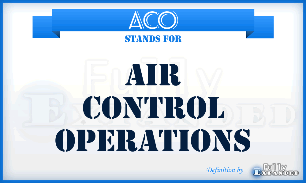 ACO - Air Control Operations