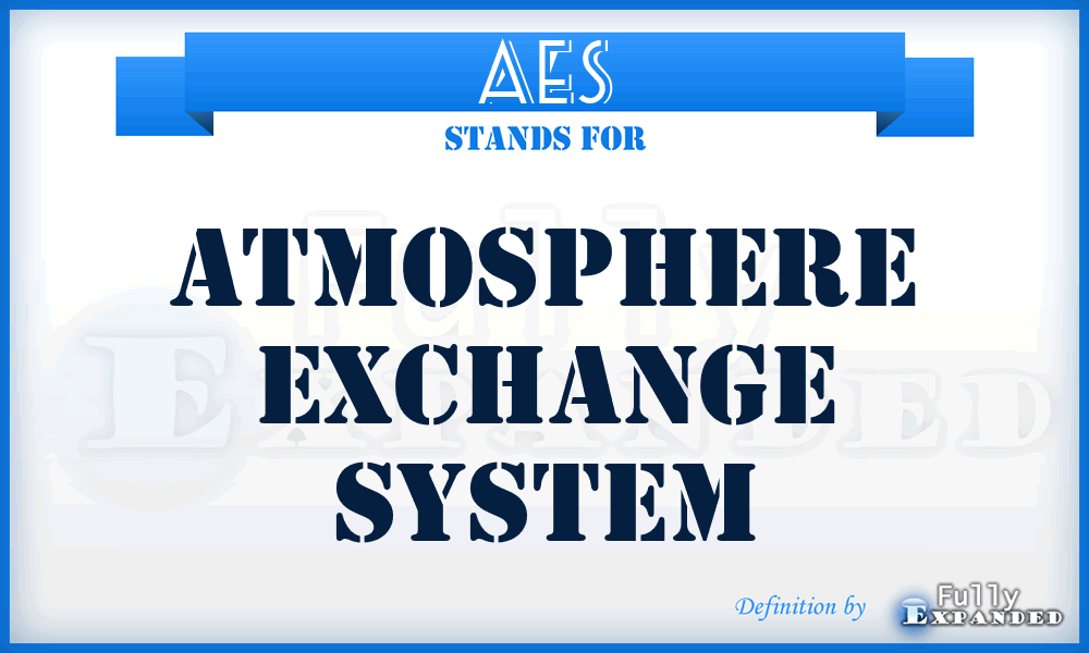 AES - Atmosphere Exchange System