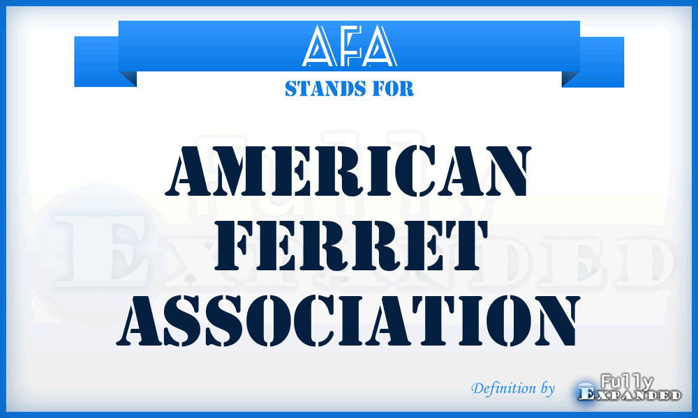 AFA - American Ferret Association