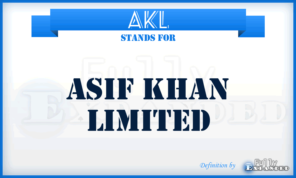AKL - Asif Khan Limited