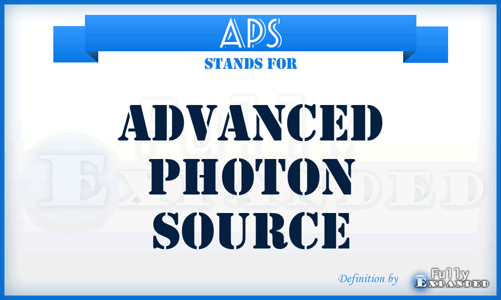 APS - Advanced Photon Source