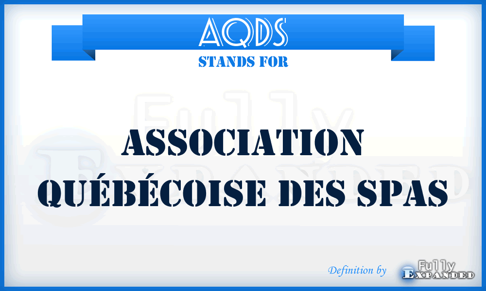 AQDS - Association Québécoise Des Spas