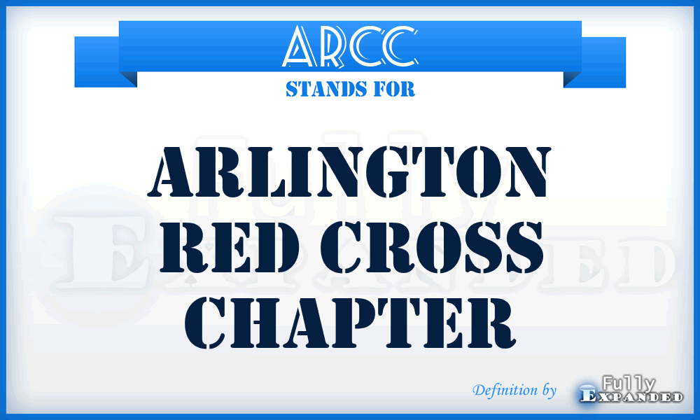 ARCC - Arlington Red Cross Chapter