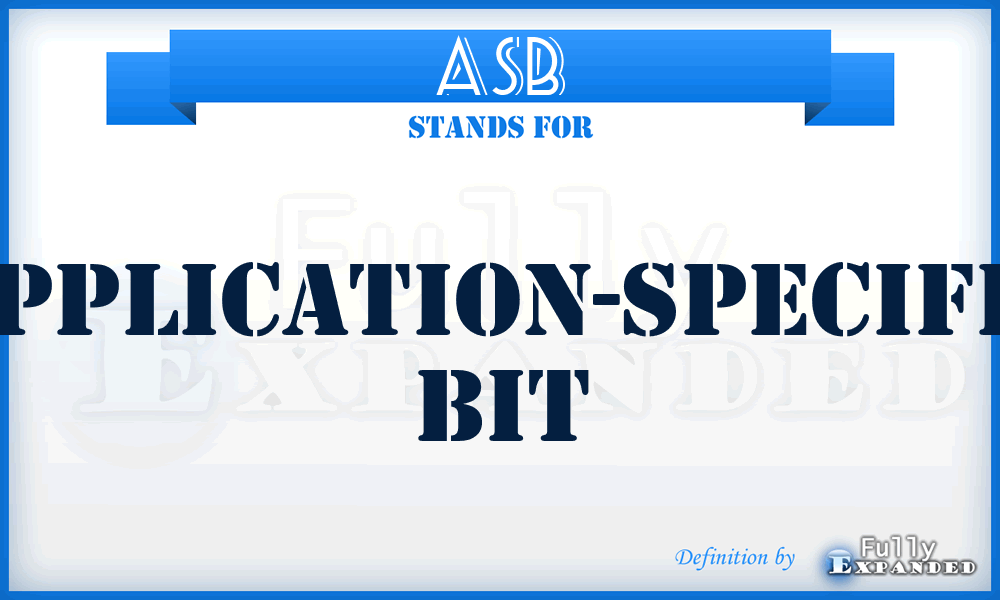 ASB - Application-Specific Bit