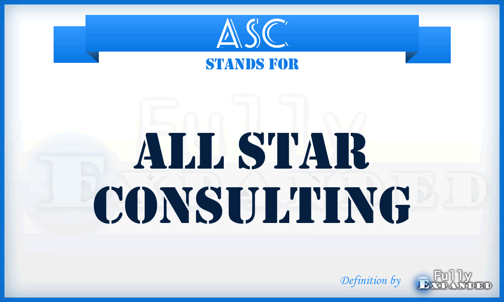ASC - All Star Consulting
