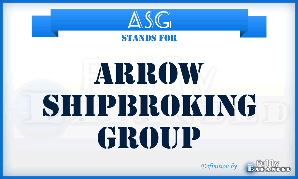 ASG - Arrow Shipbroking Group