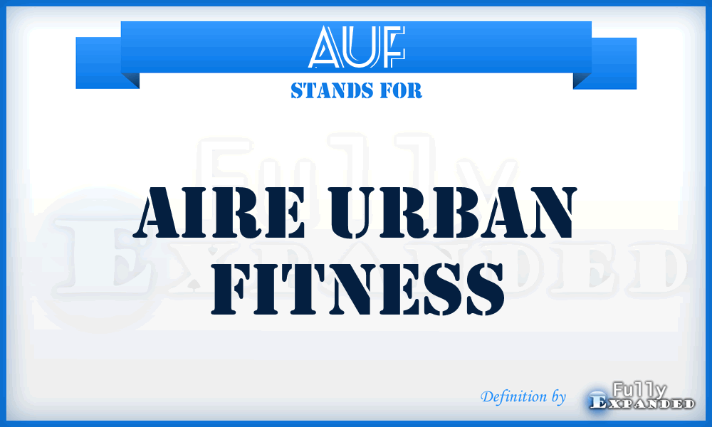 AUF - Aire Urban Fitness