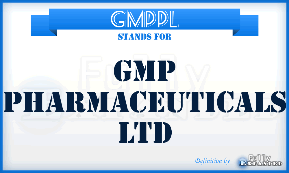 GMPPL - GMP Pharmaceuticals Ltd