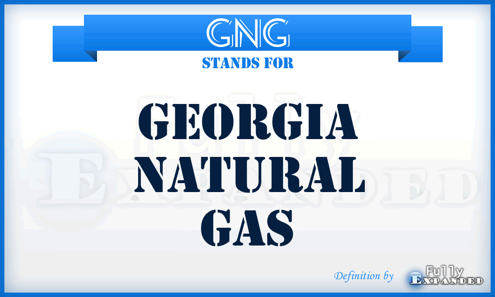 GNG - Georgia Natural Gas