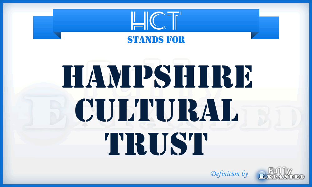 HCT - Hampshire Cultural Trust