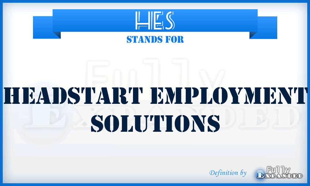 HES - Headstart Employment Solutions