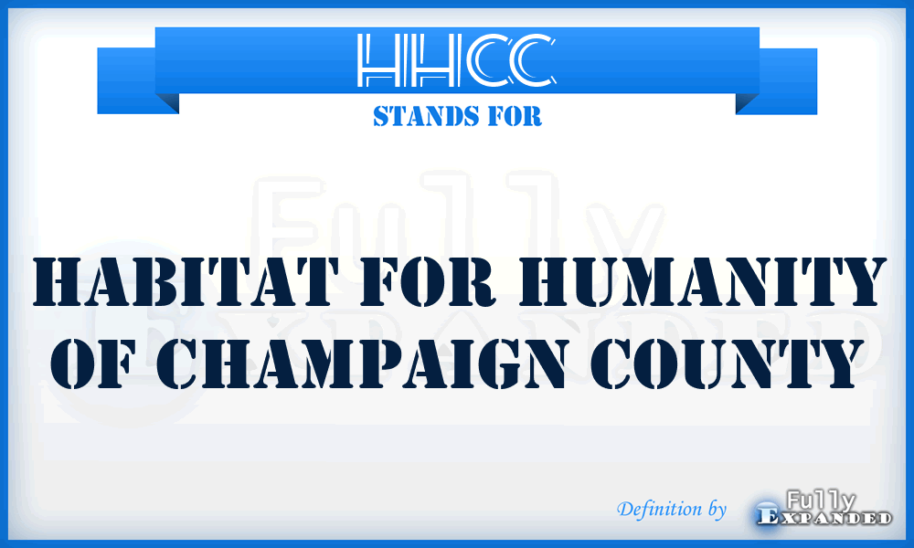 HHCC - Habitat for Humanity of Champaign County