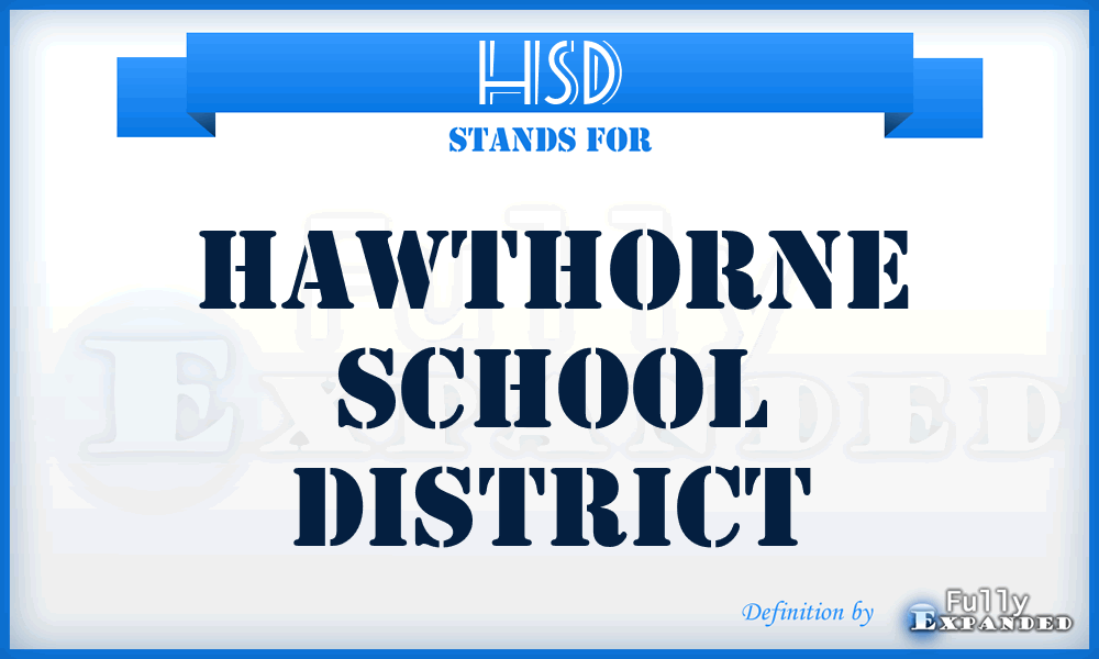 HSD - Hawthorne School District