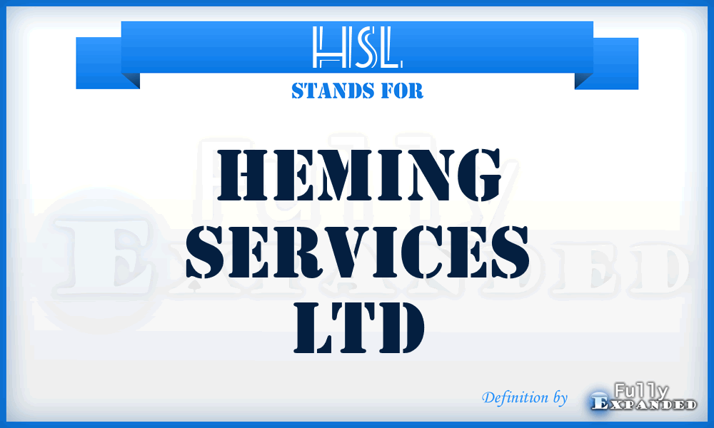 HSL - Heming Services Ltd