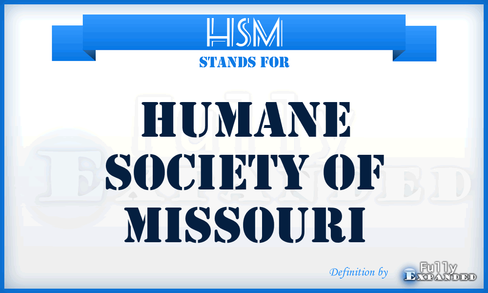 HSM - Humane Society of Missouri