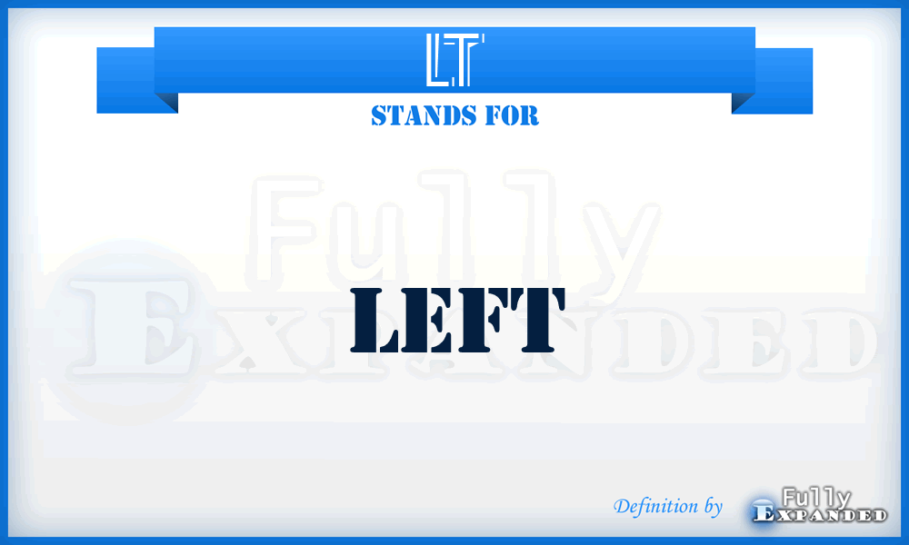 LT - Left