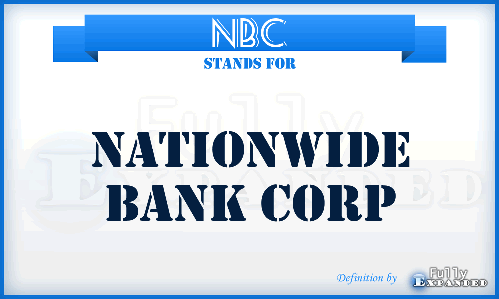 NBC - Nationwide Bank Corp
